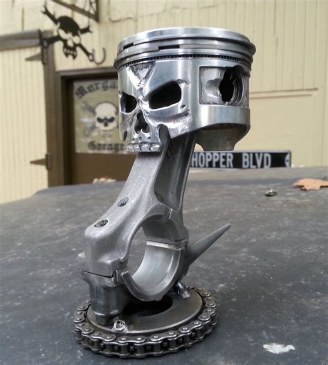 metal piston art